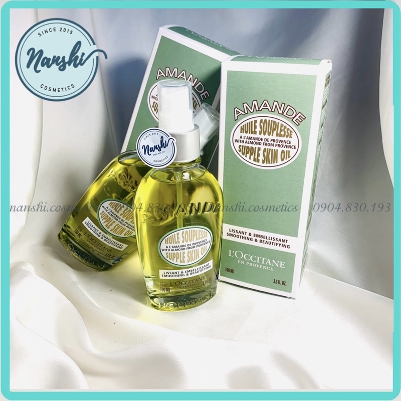 [CHÍNH HÃNG] Tinh dầu chống rạn hạnh nhân L'occitane Almond Supple Skin Oil 100ml