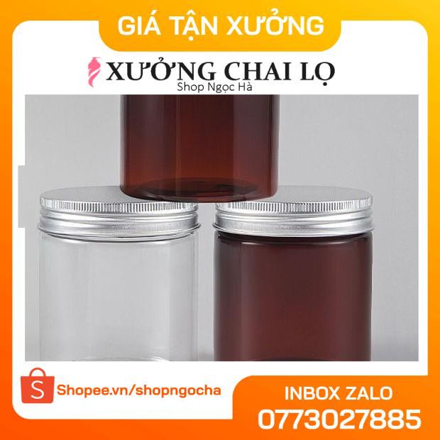 Hủ Đựng Kem ❤ GIÁ RẺ NHẤT ❤ Hủ nhựa pet 200g,250g,500g đựng mỹ phẩm, thực phẩm, đồ khô, ngũ cốc , phụ kiện du lịch