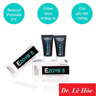 Gel làm giảm và ngăn ngừa mụn EZOYB 15g  Benzoyl Peroxide 5% 10%