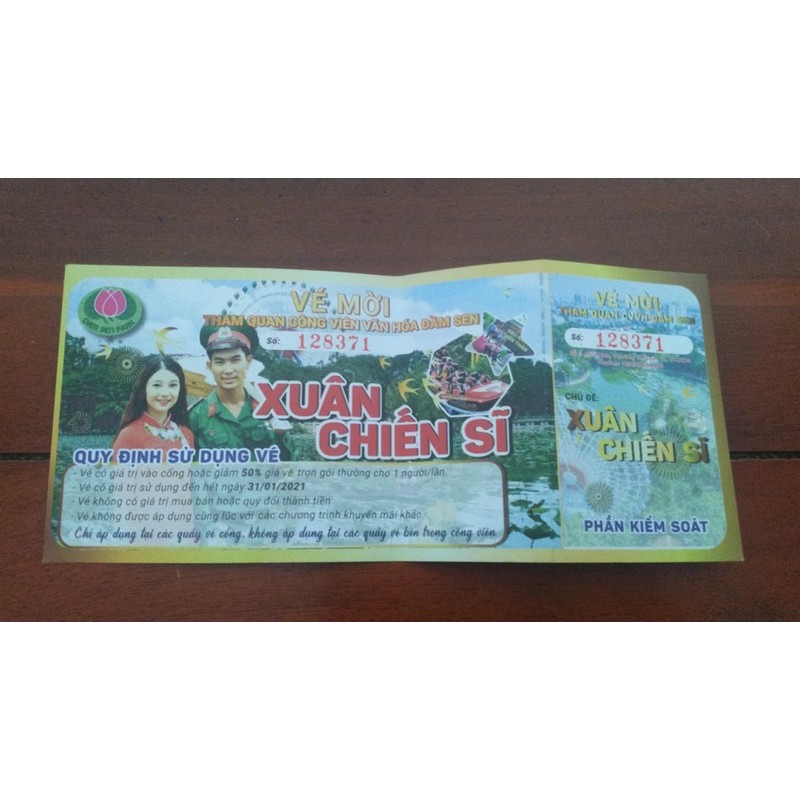 [ Vé Đầm Sen khô]