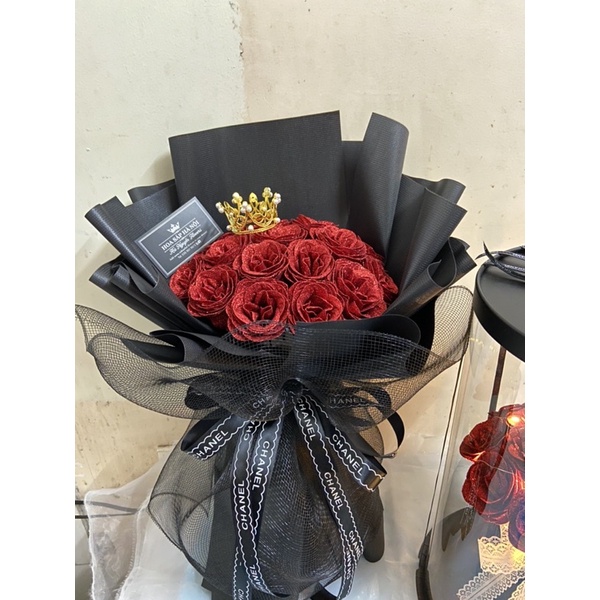 Bó hoa nhũ 20 bông siêu sang chảnh