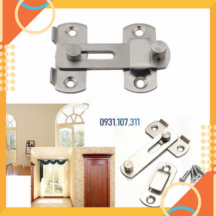 Then cửa, chốt khóa cửa bằng thép không gỉ K02