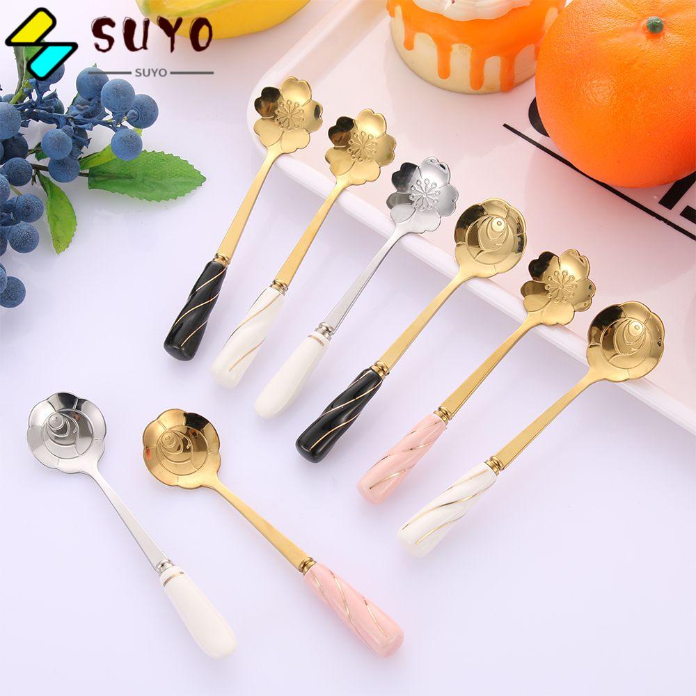 Suyo Thìa Hoa Anh Đào Sáng Tạo|Muỗng Cà Phê Lụa