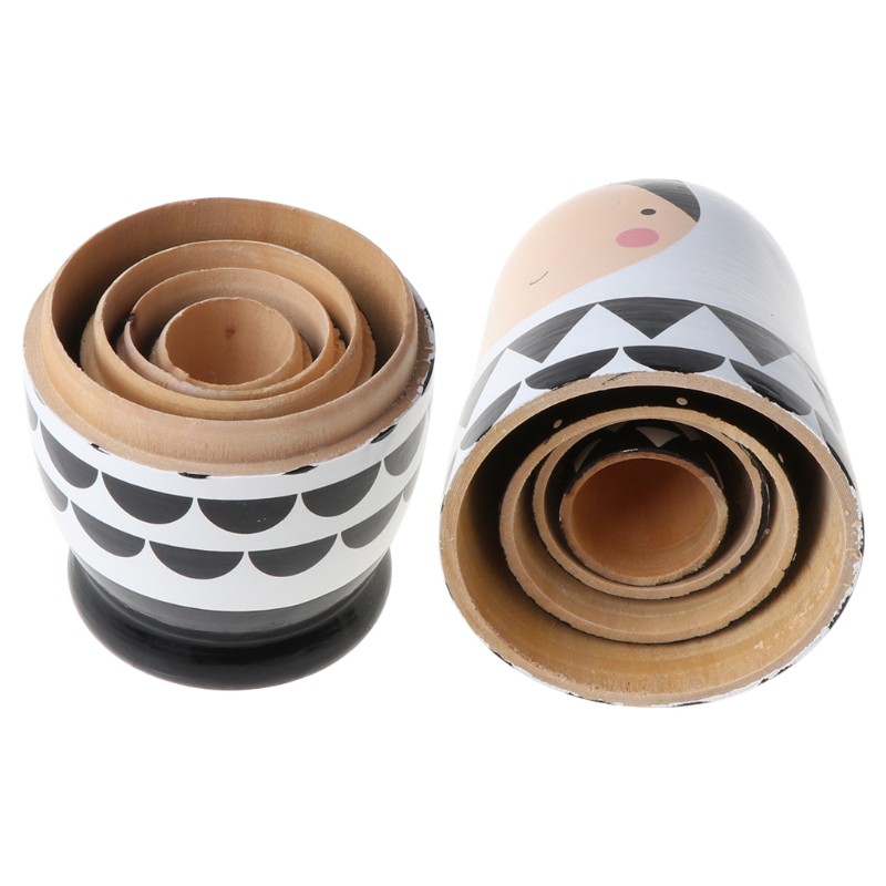 Bộ 5 Búp Bê Nga Matryoshka Bằng Gỗ