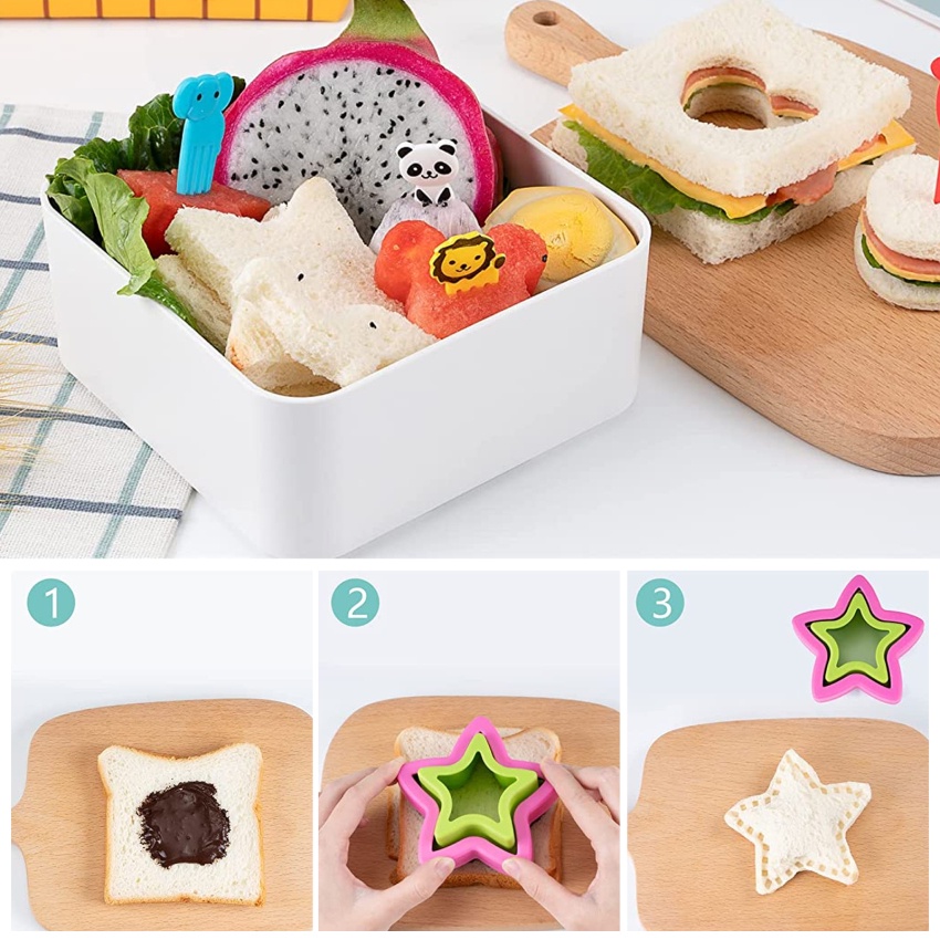 Bộ 6 Khuôn Cắt Bánh Quy Hình Tròn Bằng Thép Không Gỉ Tiện Dụng