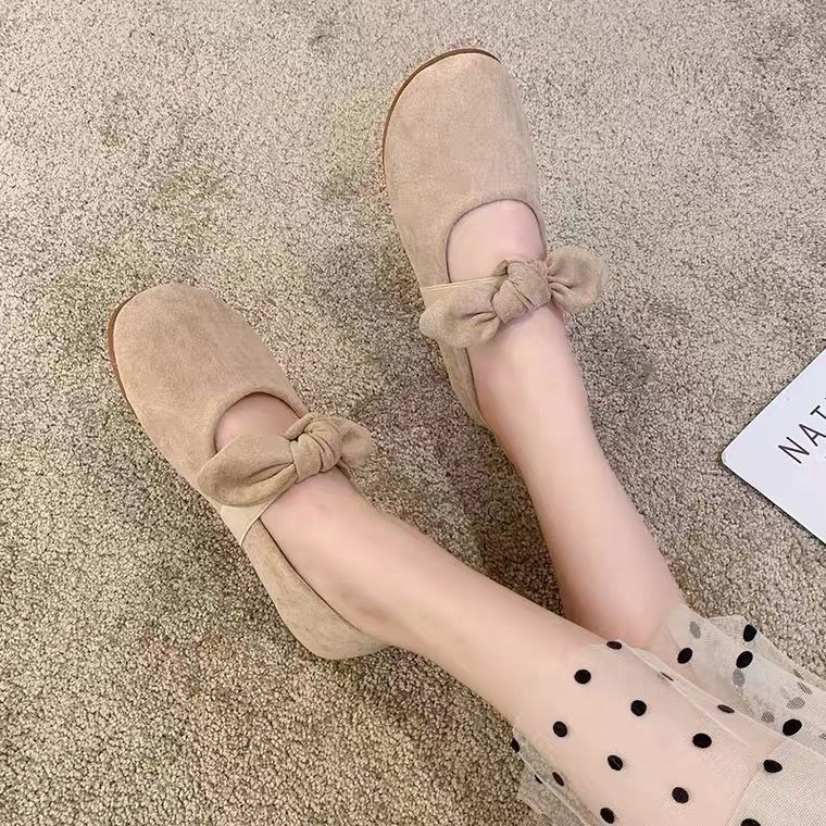 Women's shoes flat shoes women's shoes bowknot trend casual girls outdoor comfort single shoes