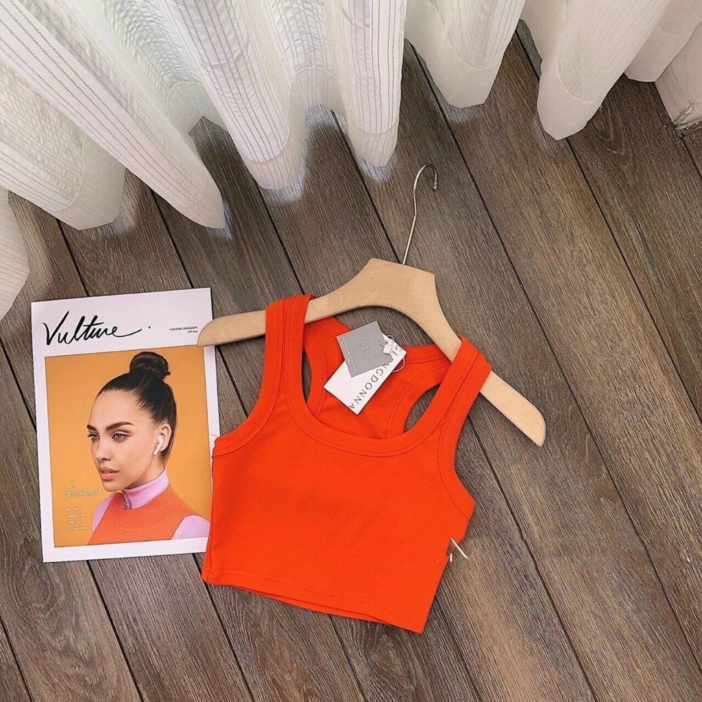 [Mã SKAMFSW175 giảm 10K đơn 50K] Áo ba lỗ dáng croptop chất cotton