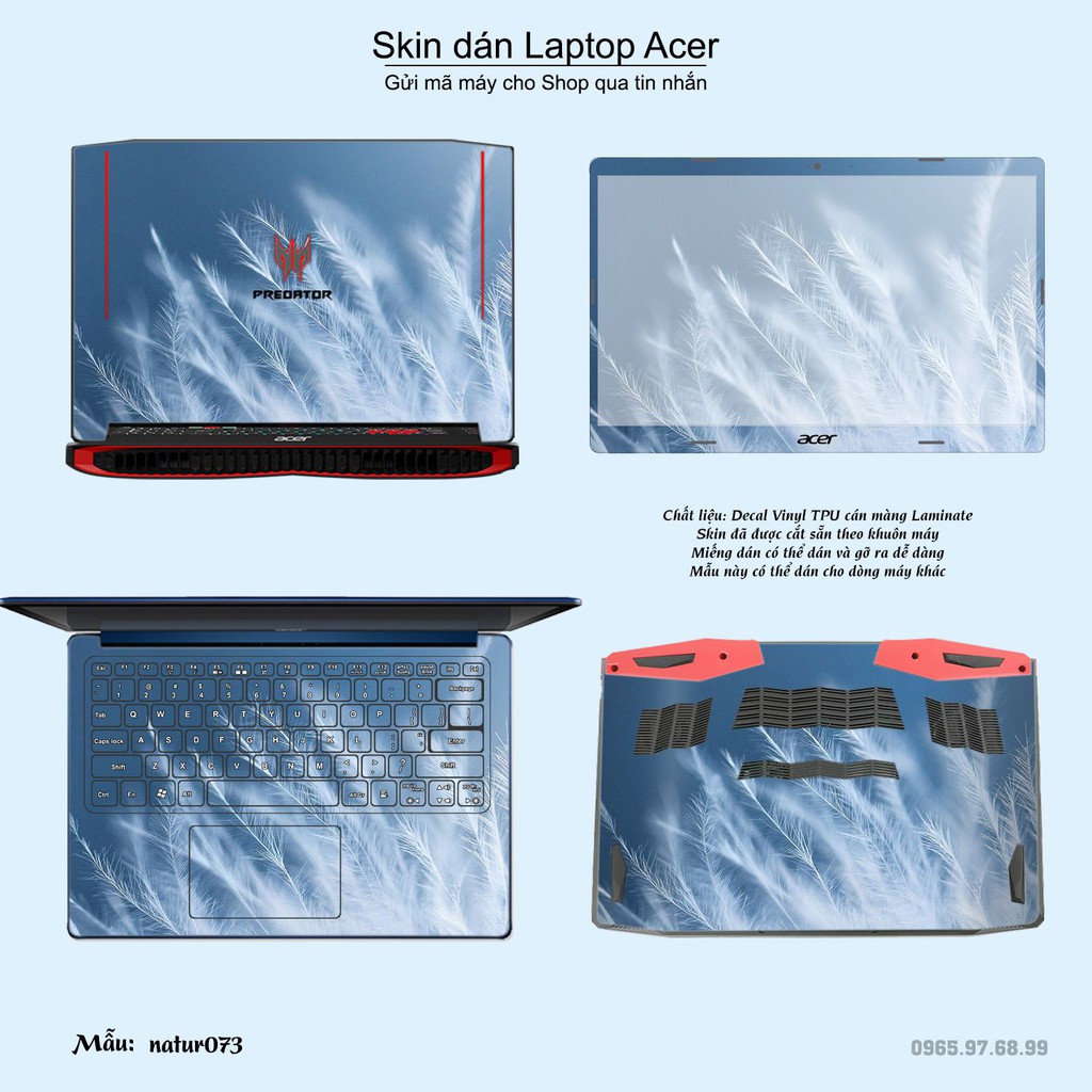 Skin dán Laptop Acer in hình thiên nhiên nhiều mẫu 3 (inbox mã máy cho Shop)