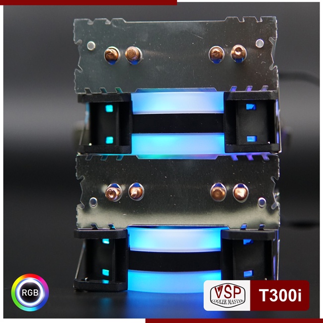 Quạt CPU VSP Cooler Masster T300i LED