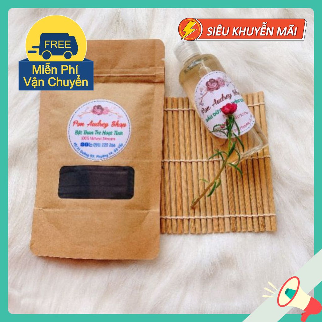 Bột Than Tre Hoạt Tính Nguyên Chất - Mỹ Phẩm Handmade