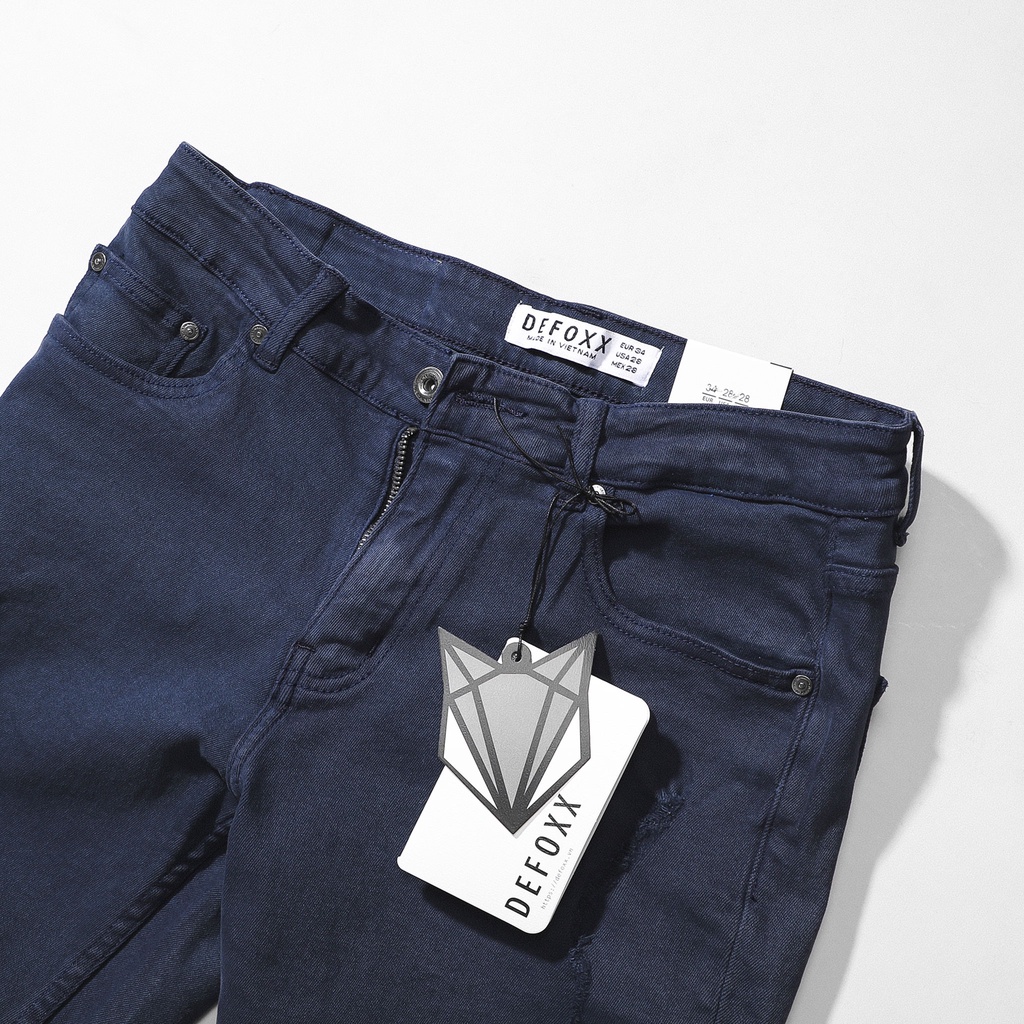 Quần short nam denim DEFOXX (chất liệu vải denim co dãn ,form ngang gối,hàng vnxk)