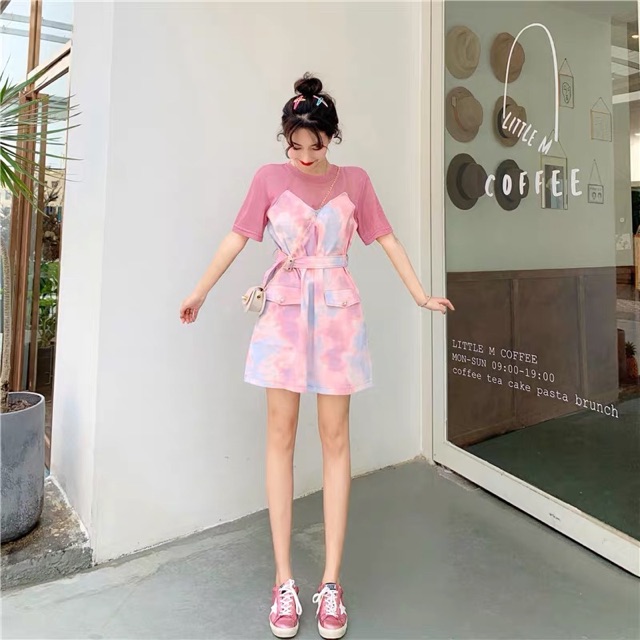 [Mã WASTCOOL giảm 15% tối đa 50K đơn 99K] Set đồ hồng ombre cá tính Ulzzang girl 🌸🌨 | BigBuy360 - bigbuy360.vn