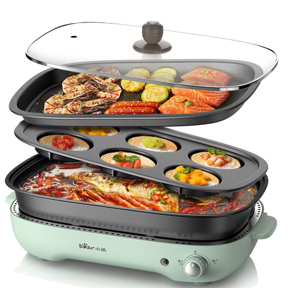 Nồi Lẩu Nướng Cao Cấp Đa Năng 3 Trong 1 ( bếp lẩu nướng )