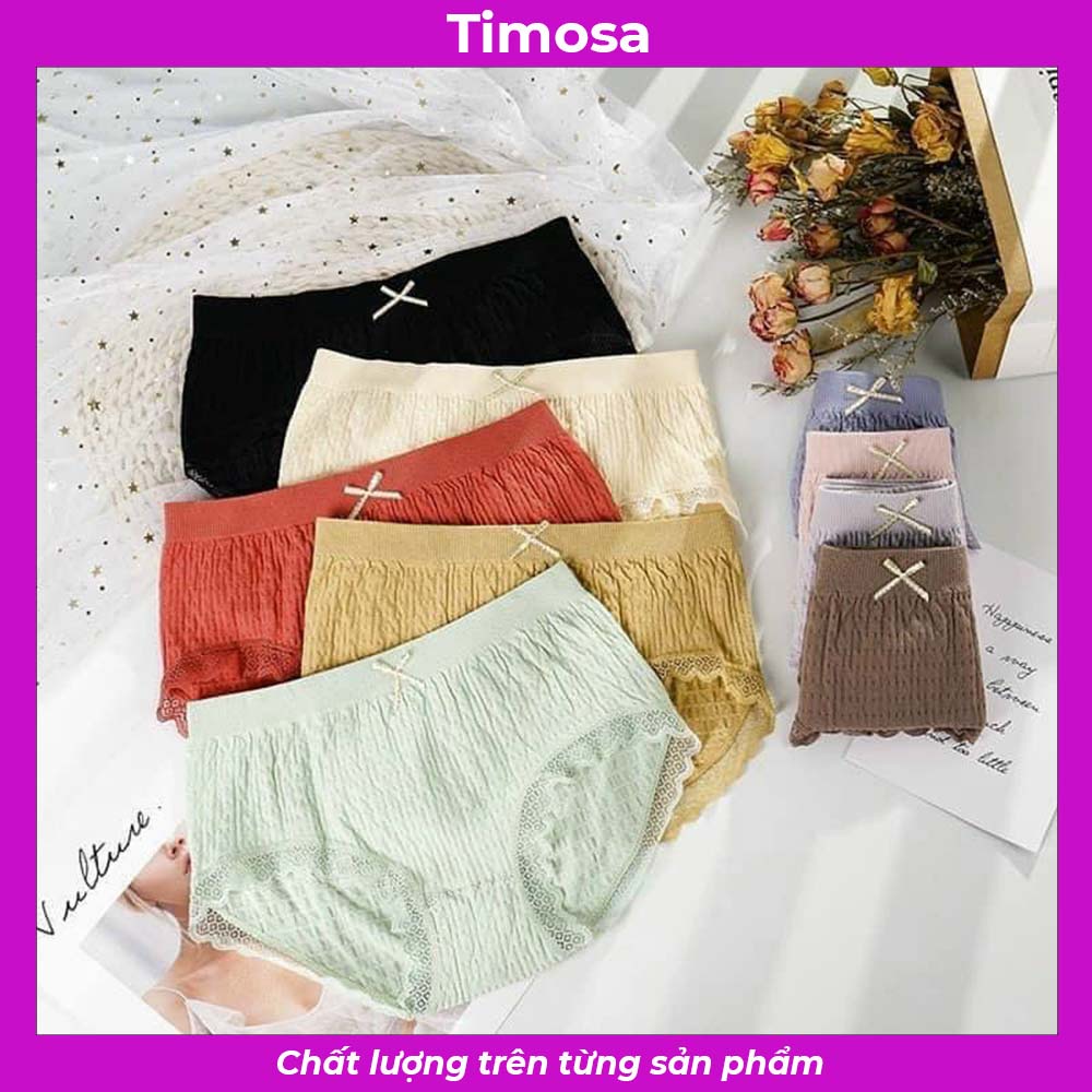 Quần lót nữ cotton FREESIZE vải mềm ôm bụng nâng mông, quần chíp thông hơi co giãn 4 chiều màu ngẫu nhiên mã T0054 | BigBuy360 - bigbuy360.vn