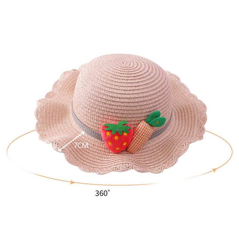 Nón Cối Đi Biển Hoạ Tiết Hoa Cho Bé Gái