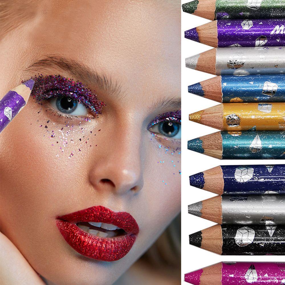 Set 12 Phấn Mắt Dạng Bút Lâu Trôi Màu Sắc Long Lanh Quyến Rũ