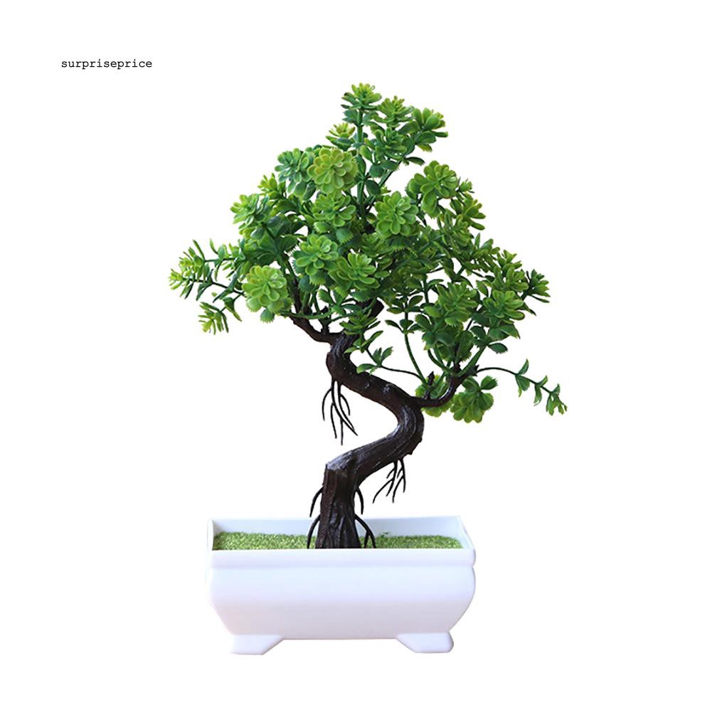 Cây bonsai giả trang trí không gian xanh đẹp mắt tiện dụng