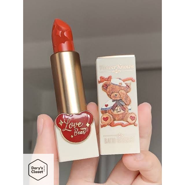 [CÓ SẴN] [Chính hãng] Son Teddy Bear thỏi vuông vỏ gấu Flower Knows date xa bản mới nhất | BigBuy360 - bigbuy360.vn
