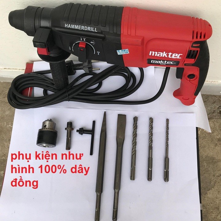 Máy khoan bê tông MT2-26 tặng kèm phụ kiện