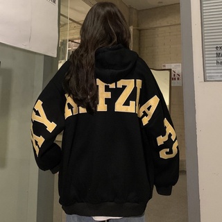 Áo Khoác Nữ Có Nón Phong Cách Hip Hop Hàn Quốc 2022