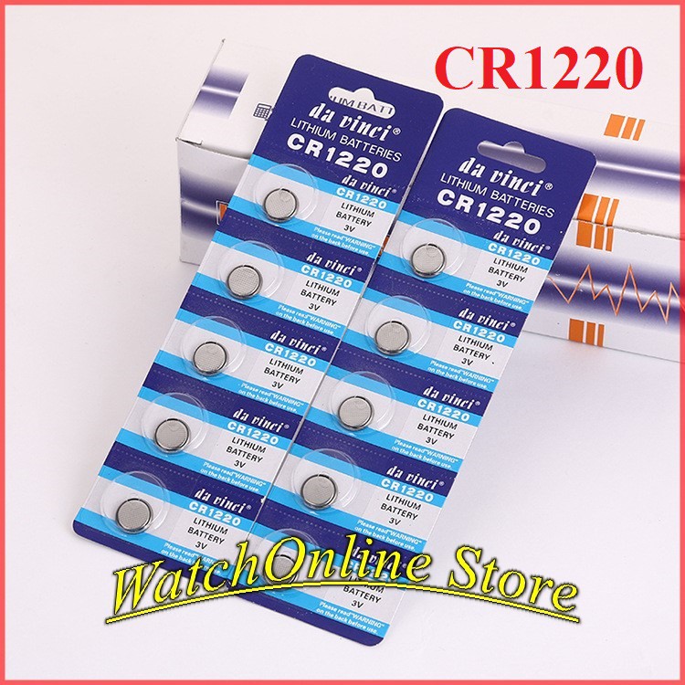 [Nhận sỉ] Pin cúc áo Cr1220 - Vỉ 5viên