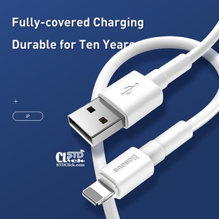 [CÁP IPHONE - IPAD] DÂY CÁP SẠC LIGHTNING BASEUS MINI WHITE CHÍNH HÃNG [NEW 100%]