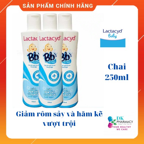SỮA TẮM LACTACYD BABY 250 ml- Giảm rôm sảy và hăm kẽ vượt trội ở trẻ