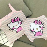 Bộ hai dây chíp Borip bé gái siêu yêu cho bé gái từ 6 đến 18kg - đồ bộ trẻ em Pikakid's