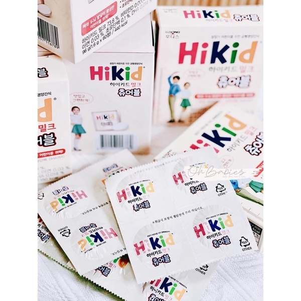 Sữa Hikid Ildong dạng viên kẹo cho bé hộp 60 viên [OH BABIES]
