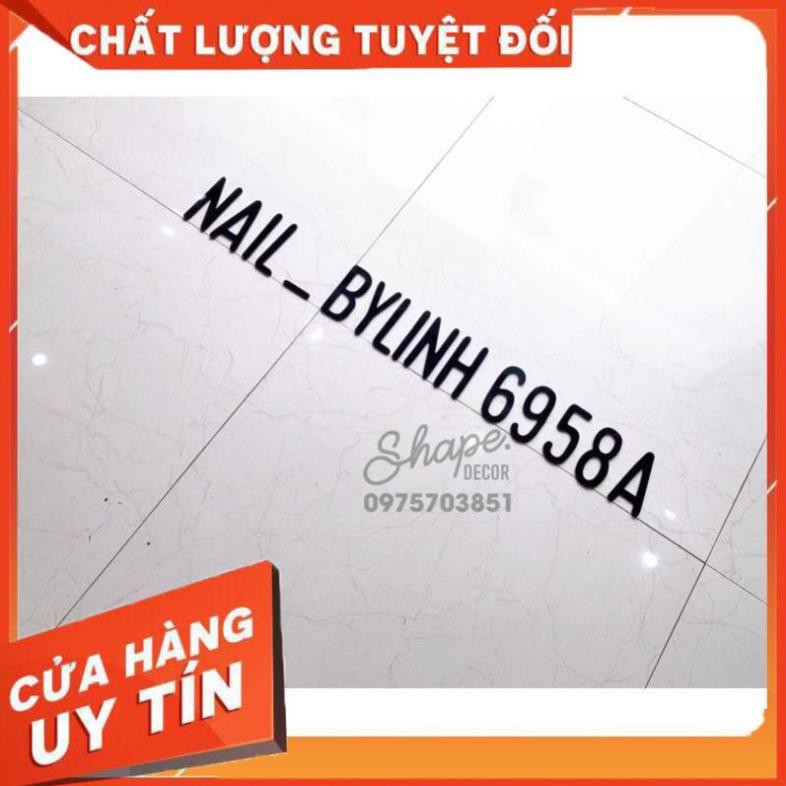 CHỮ DÁN TƯỜNG [ ảnh thật của shop ] Mica đen dán tường dán nổi trang trí [ Làm theo yêu cầu ]