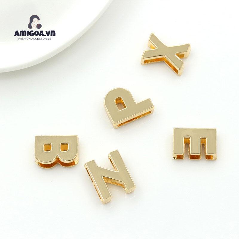 ✨✨ Vòng cổ kim loại phối mặt hình chữ cái tùy chọn đơn giản thời trang