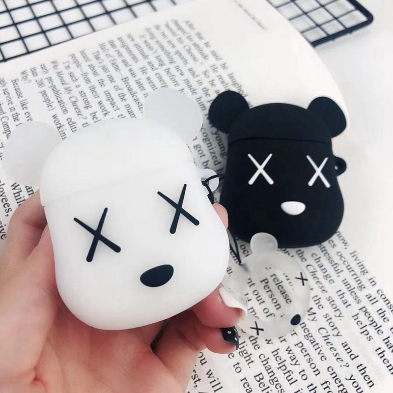 Cartoon Bear Earphone Case for Airpods Cover Protective Earbuds for Airpods Cases Cute Carrying Bag