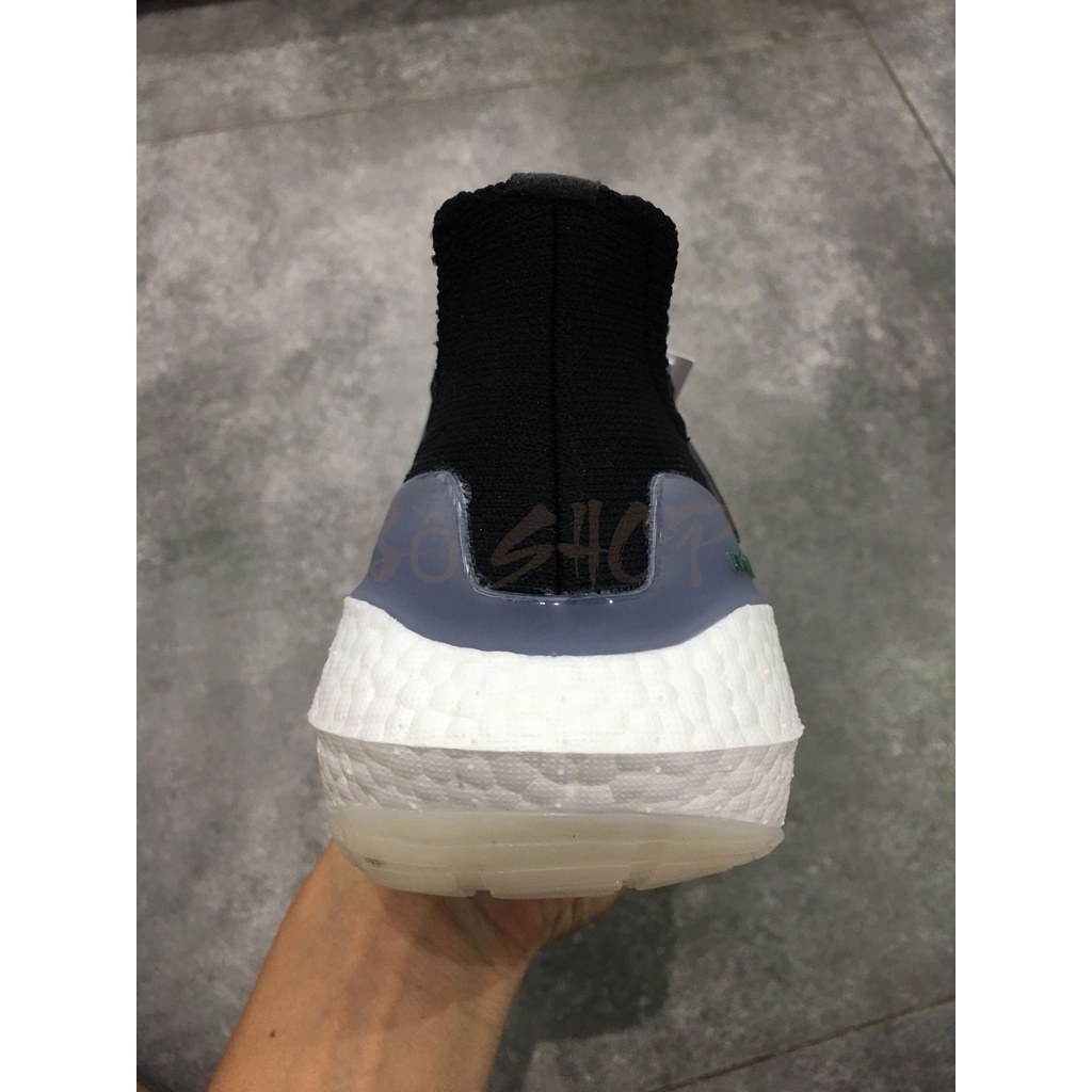 GIÀY THỂ THAO NAM NỮ ADIDAS ULTRA BOOST 21 CORE BLACK / SUB GREEN