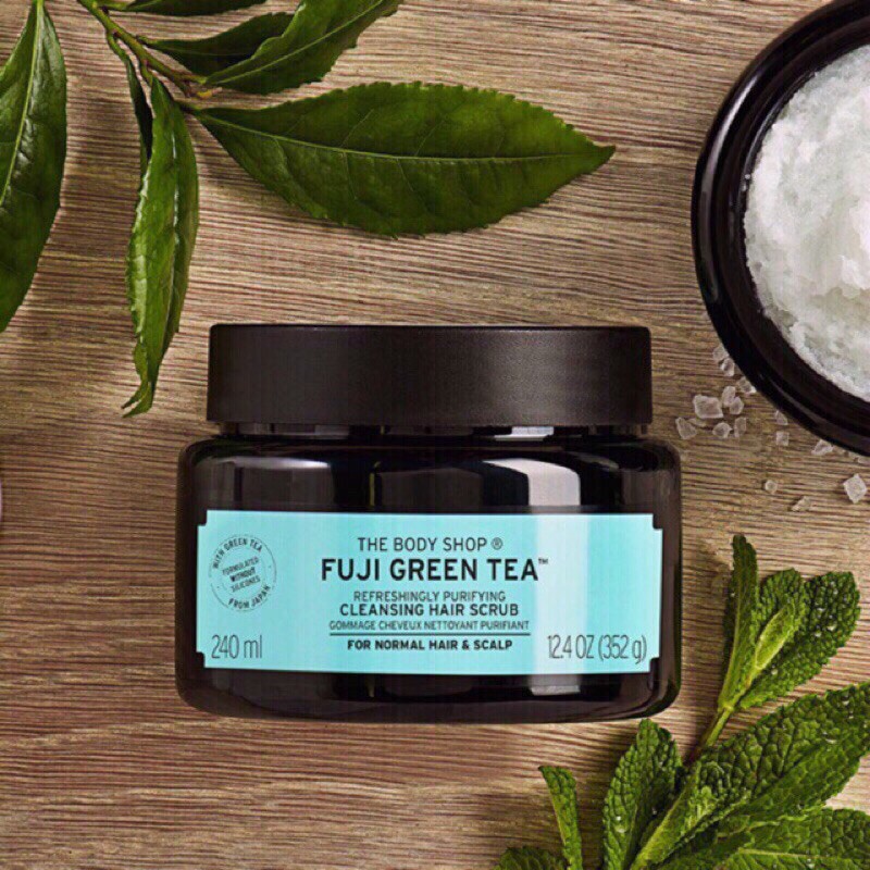 Tẩy Da Chết Da Đầu The Body Shop Fuji Green Tea 240ml