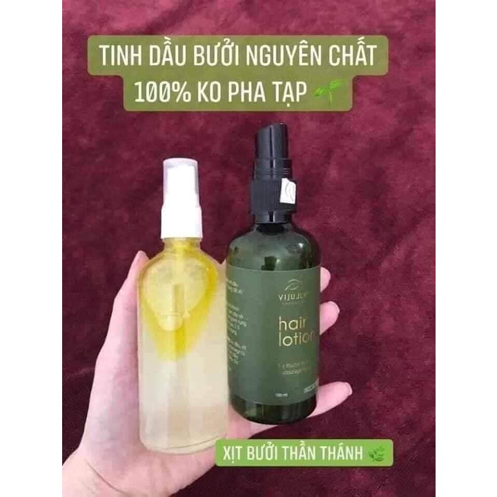 Tinh Dầu Bưởi - Xịt Tóc - Xịt bưởi Vijully Chính Hãng, Kích Mọc Tóc, Giảm Rụng Tóc, Dưỡng Dài, Xịt Mọc Tóc