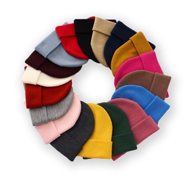 _[ Chuyên Sỉ Tận Gốc ]Mũ Len Beanie Trơn Nhiều Màu 2022