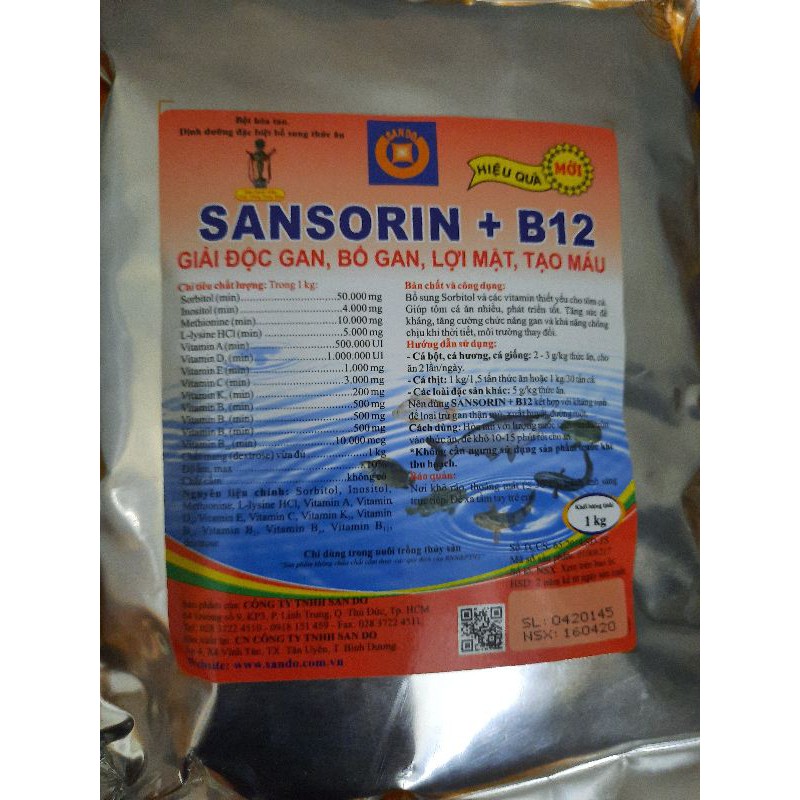 SANSORIN B12 BỔ GAN GIẢI ĐỘC GAN, LỢI MẬT, TẠO MÁU. [ MUA 5 TẶNG 1][SANDO]