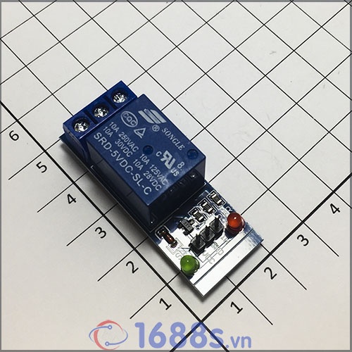 Module 1 Relay Kích Mức Thấp 5V - 12V - 1688s.vn