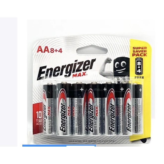 Vỉ 12 viên Pin tiểu AA/AAA Energizer