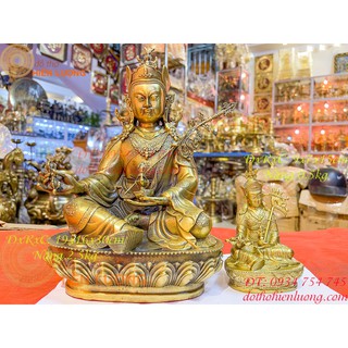 Tượng Liên Hoa Sinh Bằng Đồng 2 Cỡ Phong Thủy