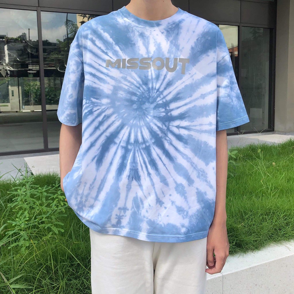 Áo Thun Tay Lỡ MISSOUT TIE DYE PHẢN QUANG Unisex