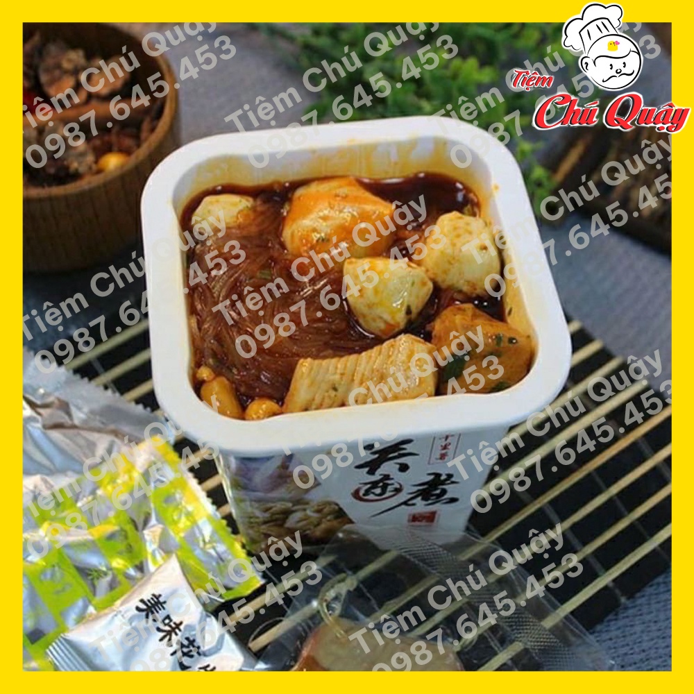 LẨU CỐC - Lẩu Cốc Viên Hải Sản Full Topping - Hộp 154gr