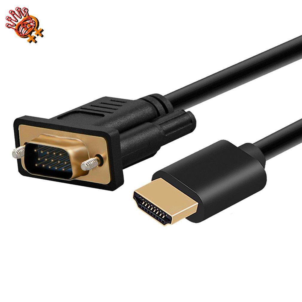 ✌HDMI-compatible Male To VGA Male 15 Pin Video Ad Ter Cable 1080P Converter