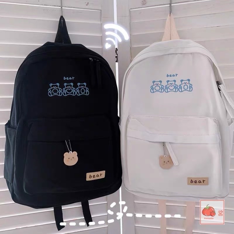 COMBO BALO BEAR + LOGO CÀI + KẸP GỖ, SỔ TAY MINI, STICKER DÁN,.. ] Chất DÀY DẶN CHỐNG THẤM NƯỚC