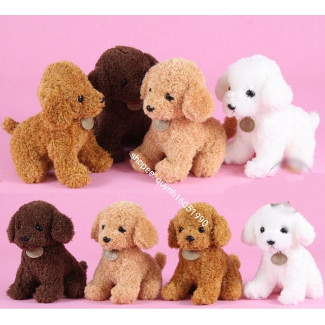 Gấu bông chó poodle 25cm