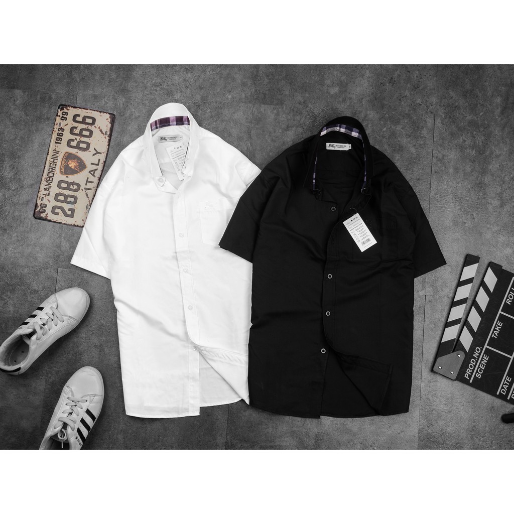 sơ mi nam tay ngắn xịn xò- sơ mi nam kiểu dáng đơn giản-có túi [hình thật] LD790 | BigBuy360 - bigbuy360.vn