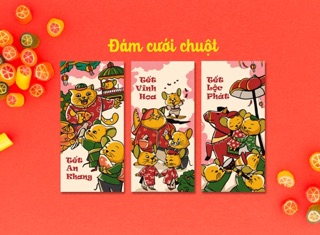 SỈ BAO LÌ XÌ 2020 [ Bộ đám cưới chuột]