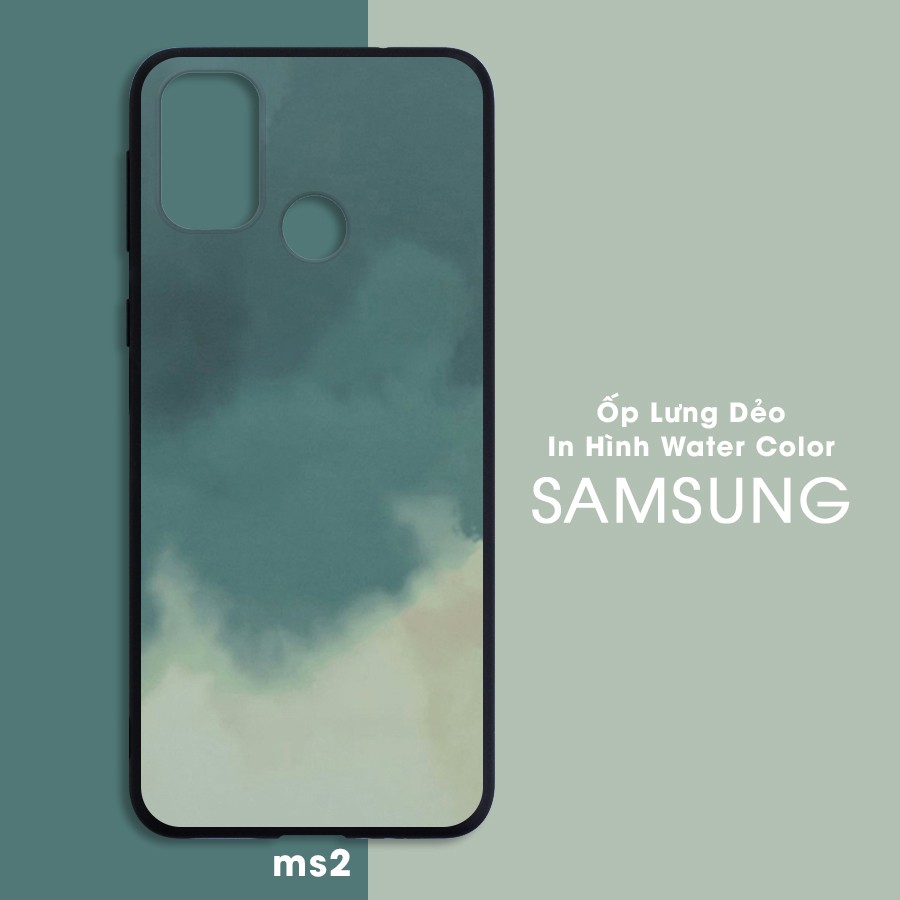Ốp Lưng Samsung Galaxy A12 A02S S21 Note 20 Plus Ultra M51 A32 A52 A72 Note 10 S10 Lite 4G 5G Dẻo In Hình Water Color