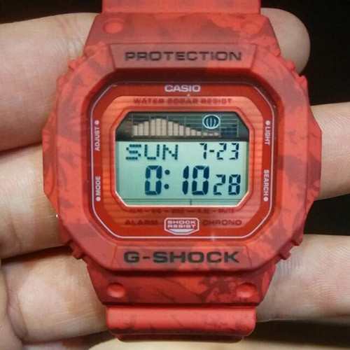 Đồng Hồ Casio Nam G Shock GLX-5600F-4DR Dây Nhựa Màu Đỏ - Mặt Vuông - Đồ Thị Thuỷ Triều