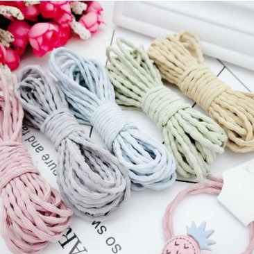 Bó 5-10 met dây thun mềm 2.5mm làm dây cột tóc